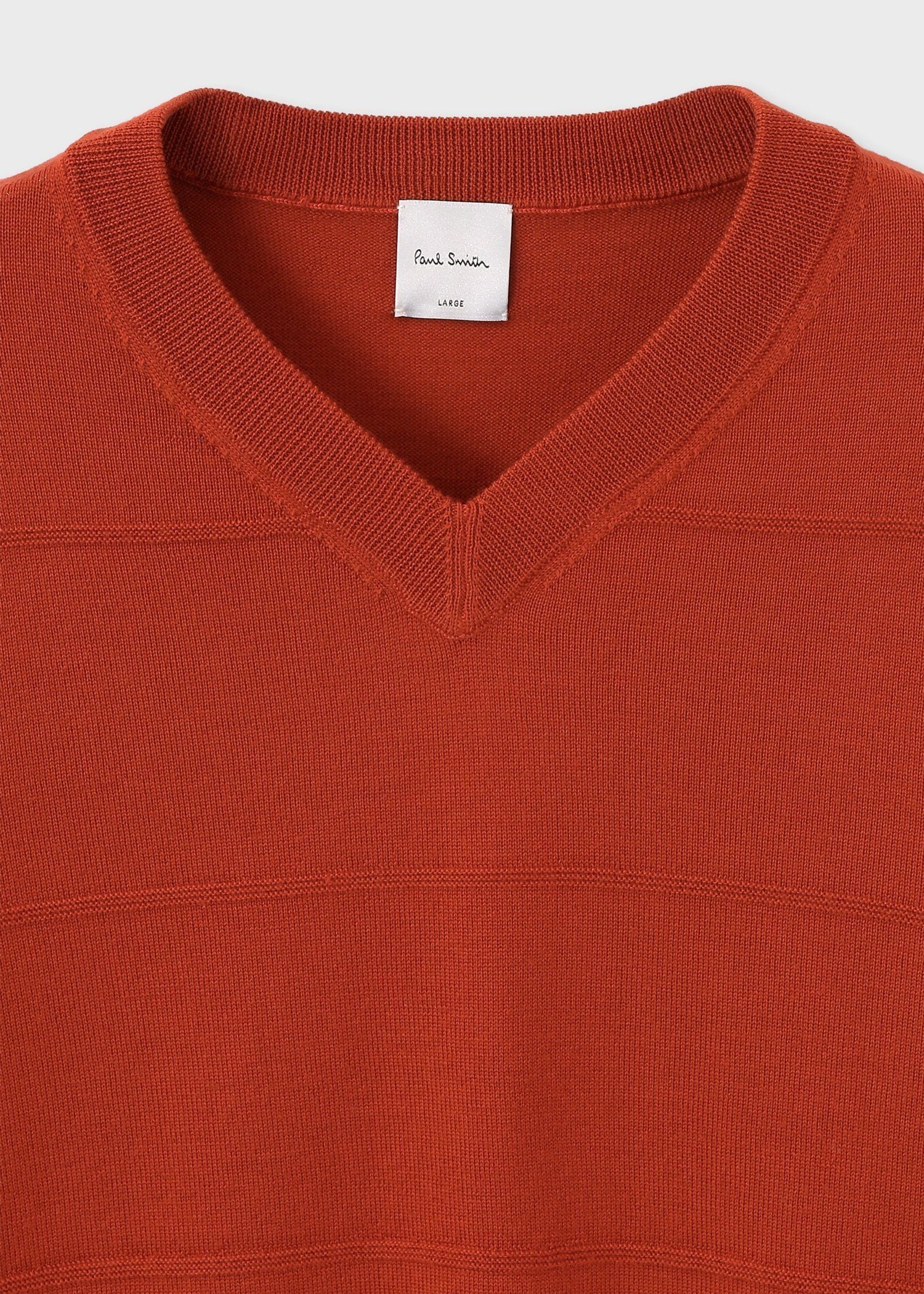 トーナルボーダー Vネックニット