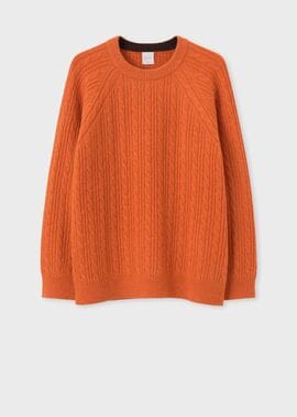 【新品未使用】ポールスミス モックネックケーブルニット ローゲージ L 日本製 新品未使用】ポールスミス モックネックケーブルニット