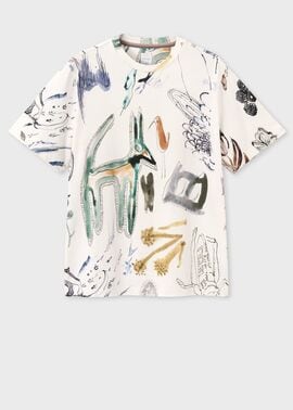 "Little Beasts" オールオーバープリント Tシャツ