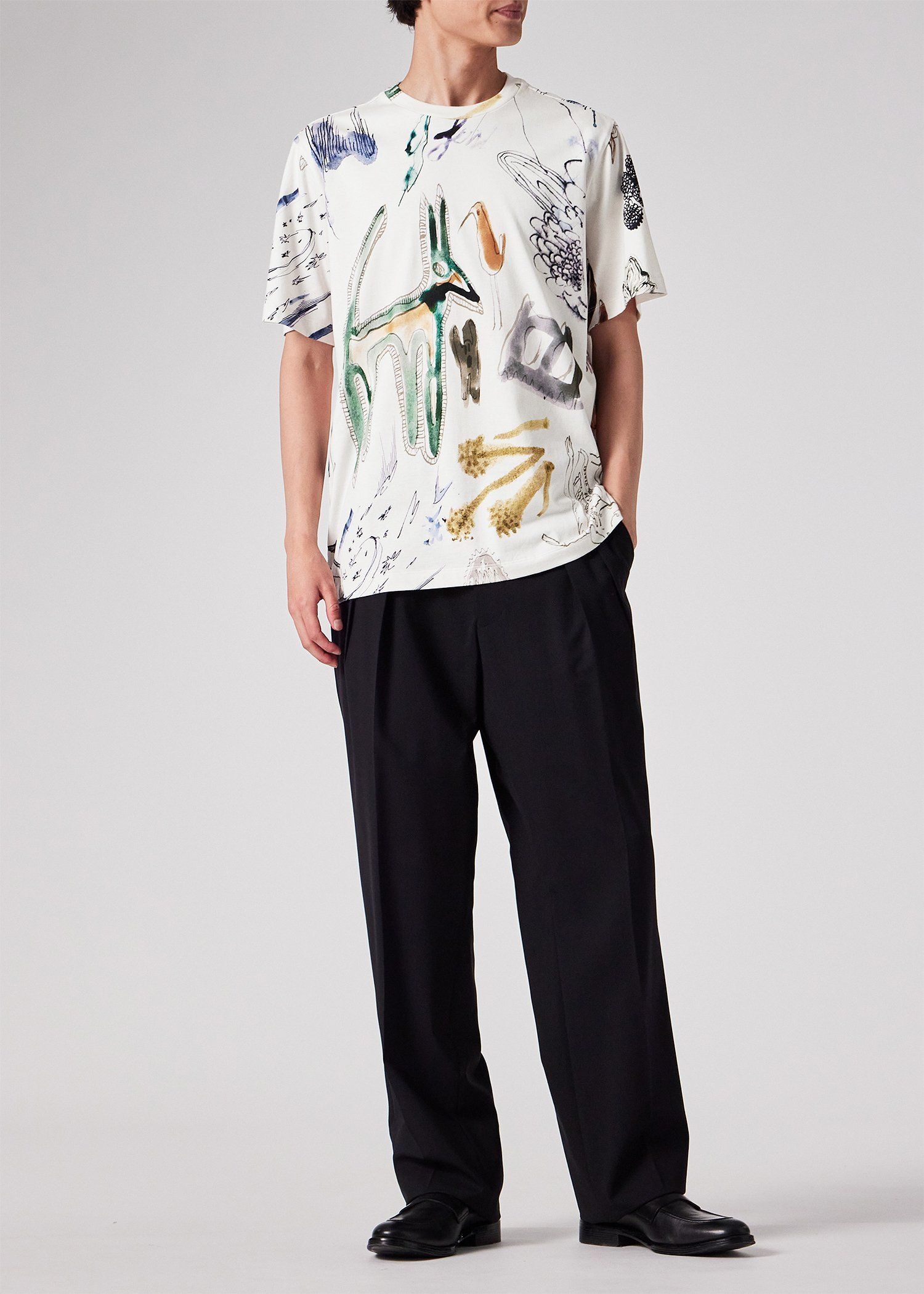 Paul Smithポールスミス Forest Sketches  トレーナー Paul Smith(ポールスミス) PS 23104TLB-020シルバー(47) – 武田