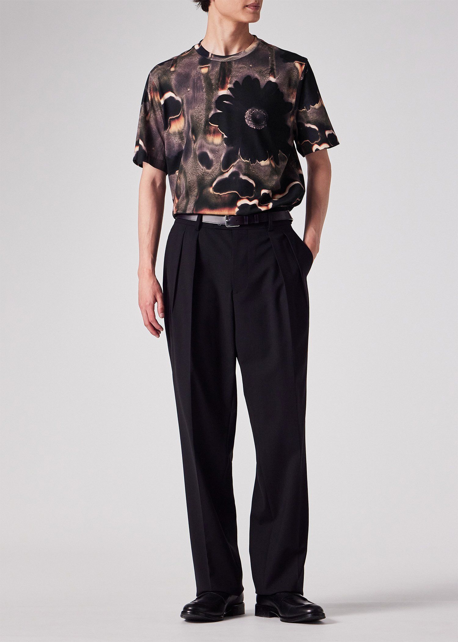 ポールスミス スクリーン ビッグフローラル 花柄 オールオーバー Tシャツ ポールスミス スクリーン ビッグフローラル 花柄 オールオーバー T