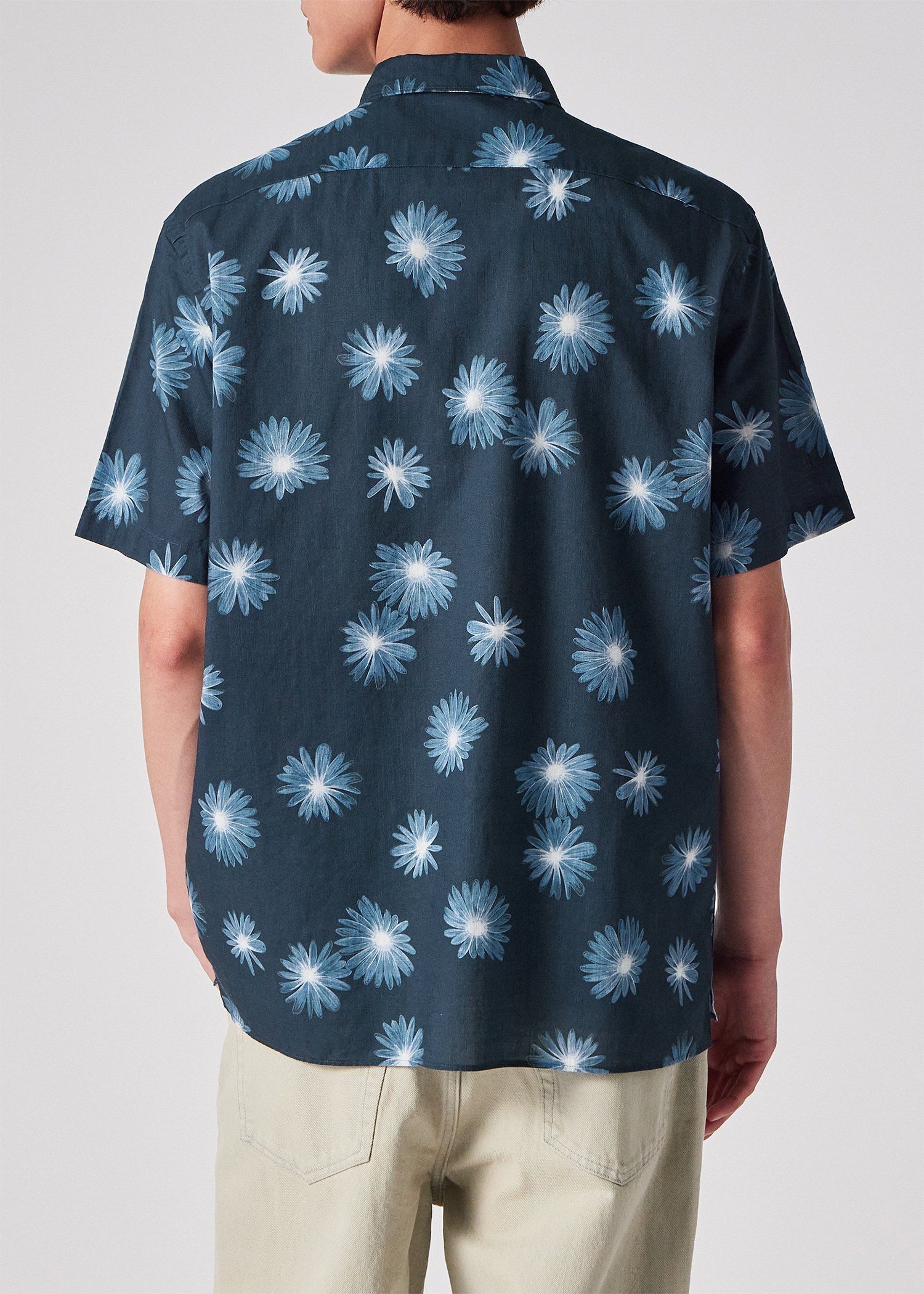 Paul Smith ポールスミス　てんとう虫 プリント 半袖 シャツ　ブルー Luminescent Floral