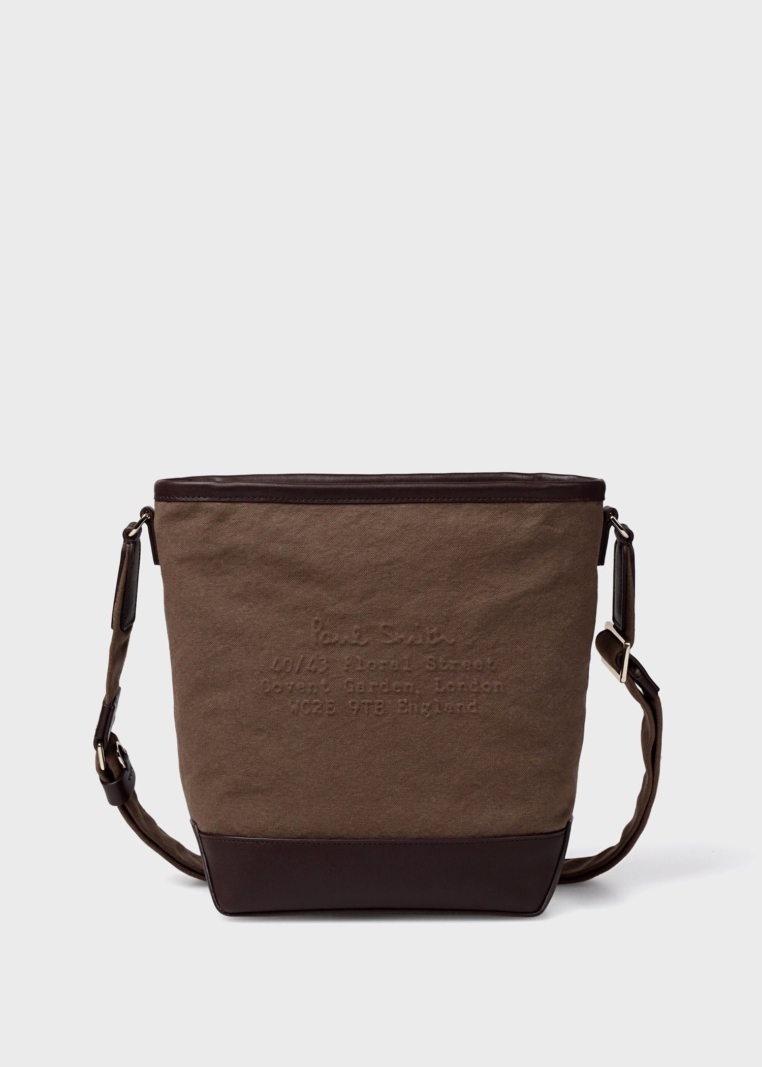 エンボスキャンバス ミニショルダーバッグ（ネイビー） ｜ポール