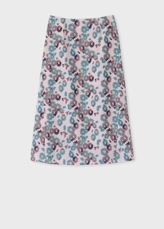 ポールスミス　Paul Smith 多色花柄スカート ひざ丈 プリーツスカート ウィメンズ ”Wetlands Floral” スカート