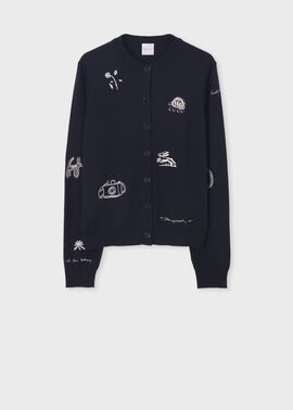 【新品未使用未開封】ミストレアス　フラワーエンブロイダリーパッチカーディガン ミストレアス フラワーエンブロイダリーパッチカーディガン