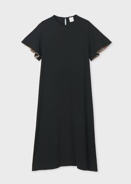 ウィメンズ バックサテン ジョーゼット ワンピース