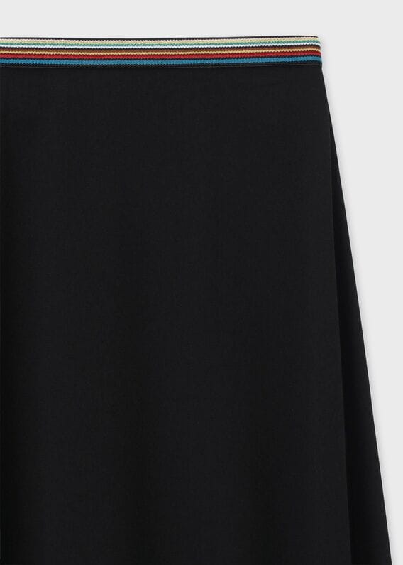 【新品】ポールスミス 台形 ブラック スカート Paul Smith - Paul Smith ポールスミス Black シフォン ハート柄