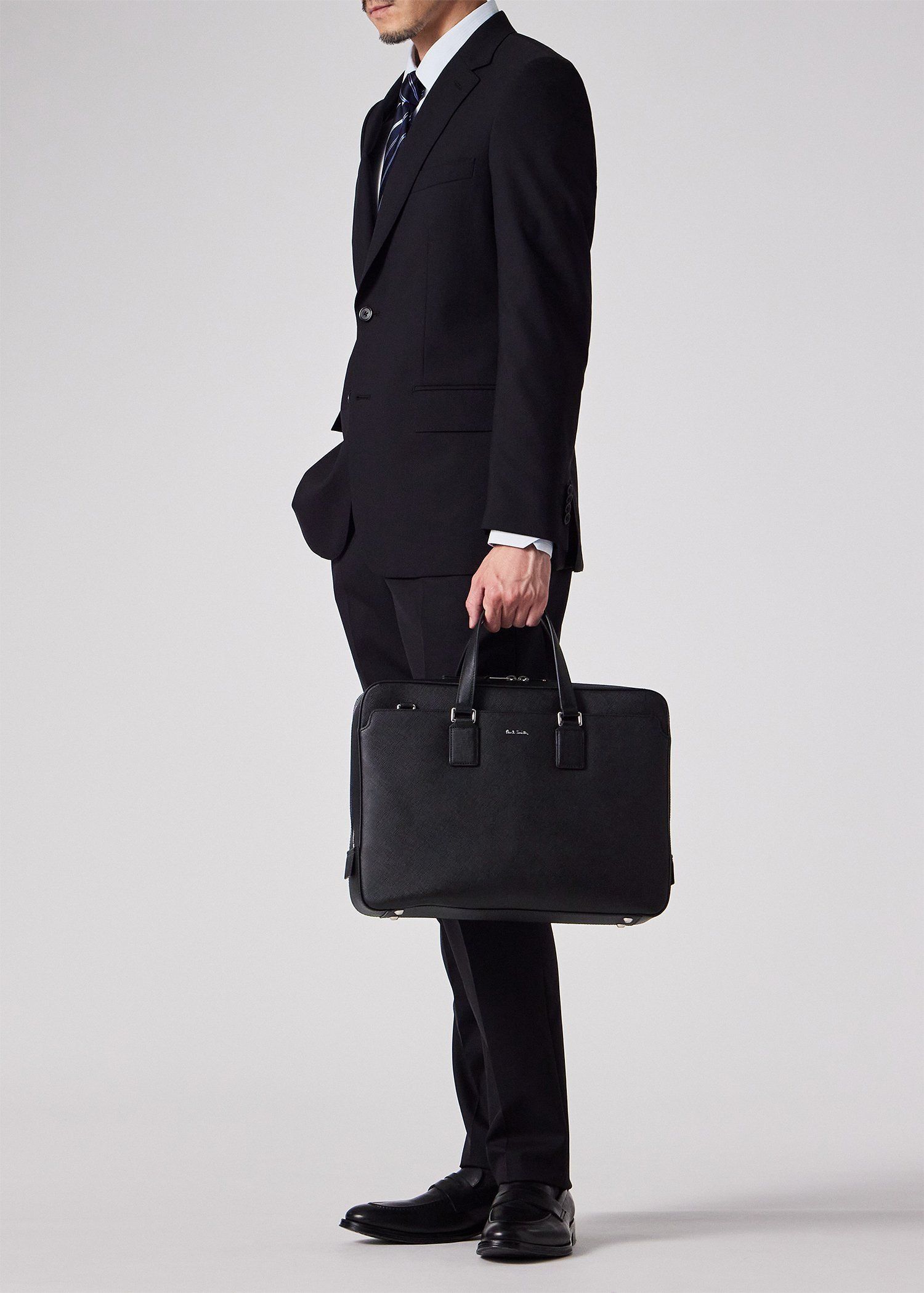 シグネチャーストライププラー ブリーフケース