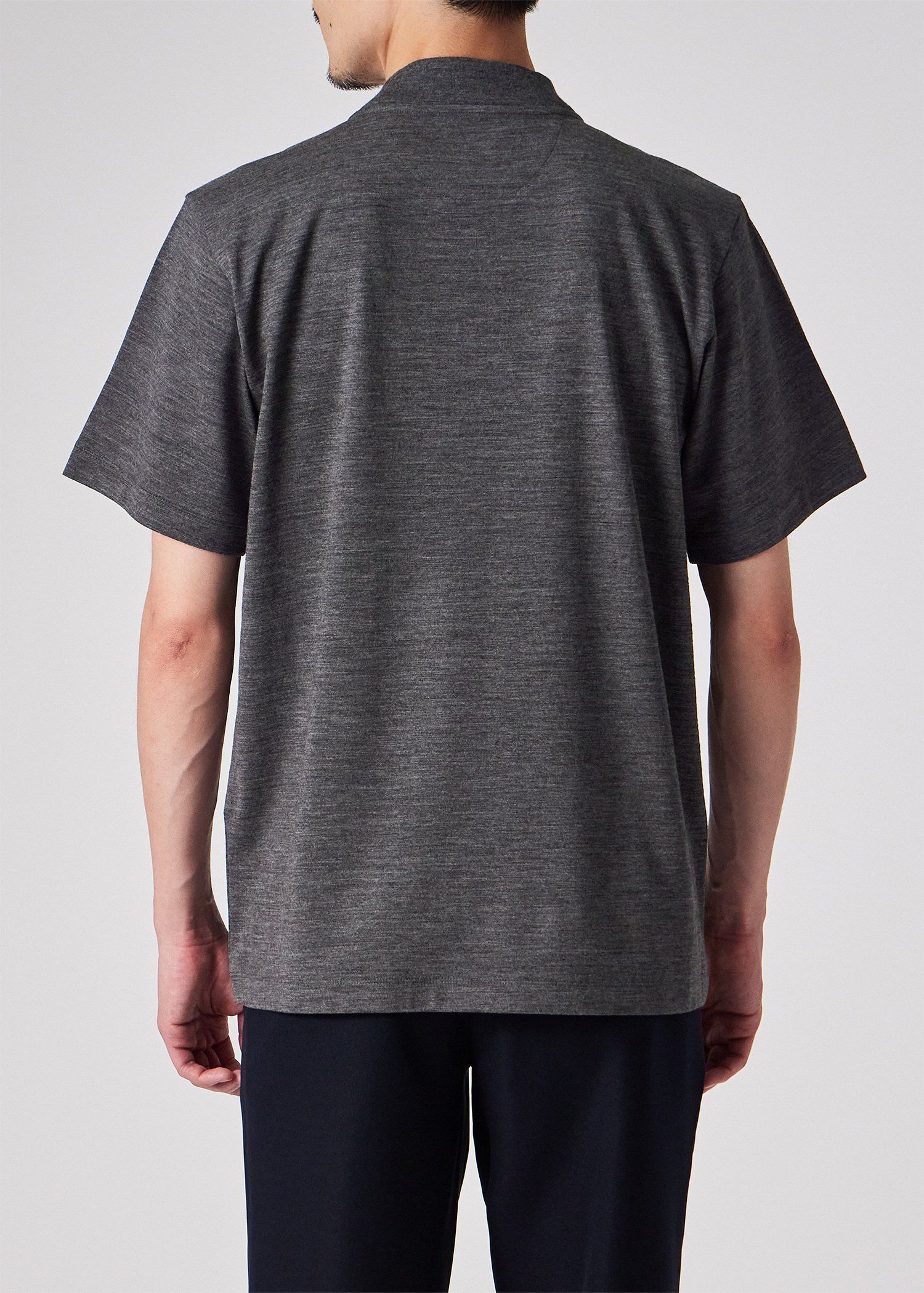 "Cropped Logo" テックウール Tシャツ