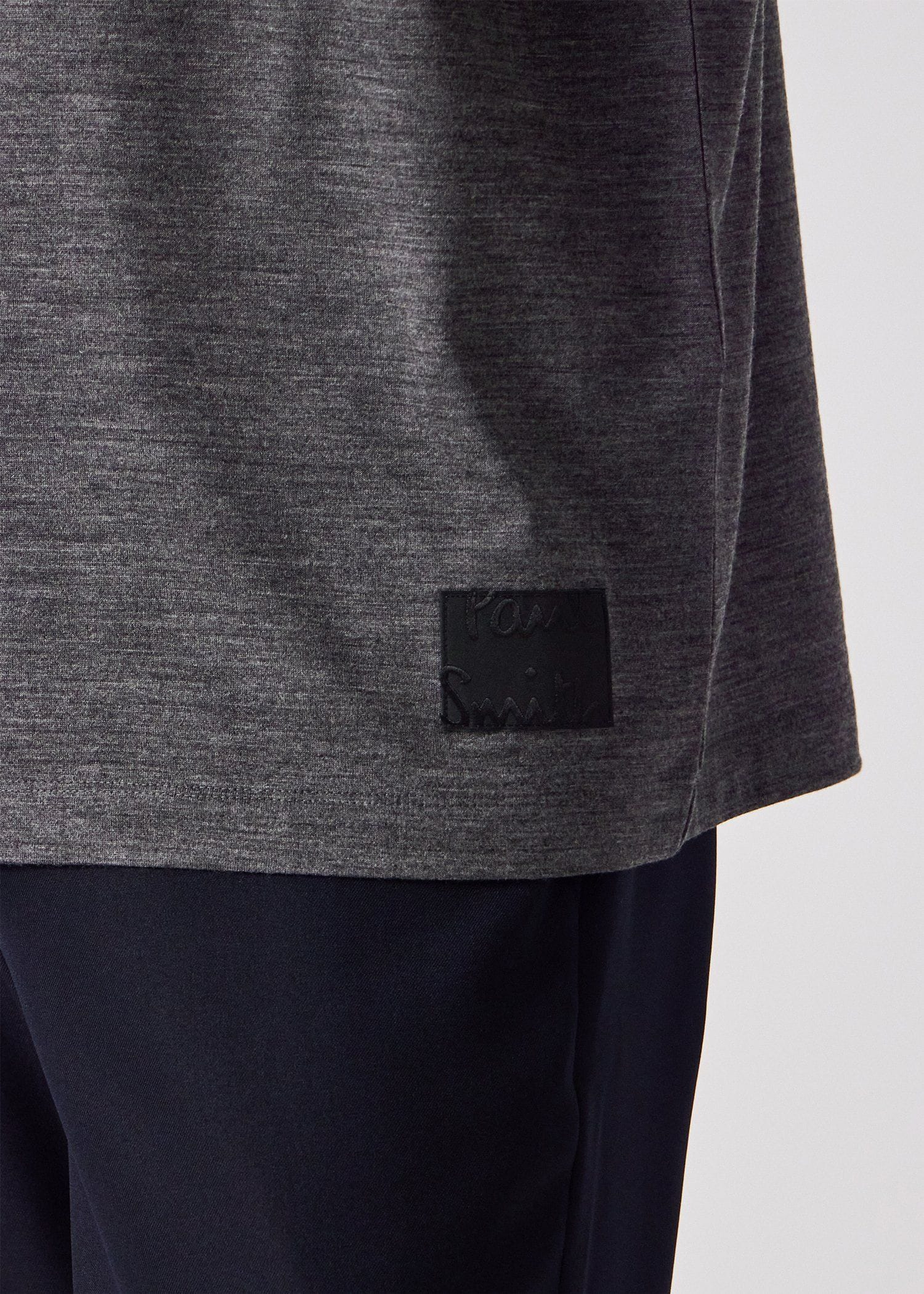 "Cropped Logo" テックウール Tシャツ