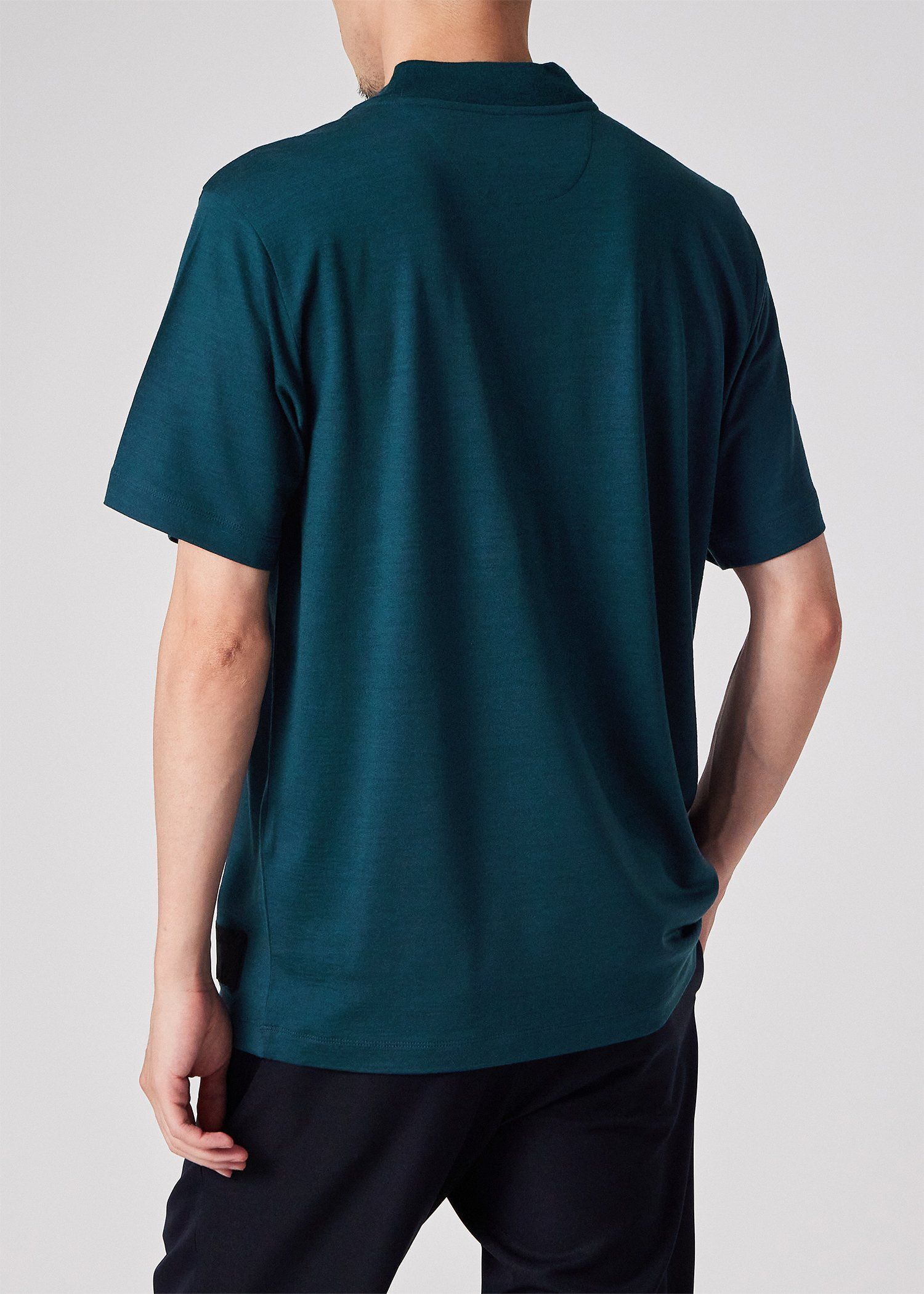 "Cropped Logo" テックウール Tシャツ