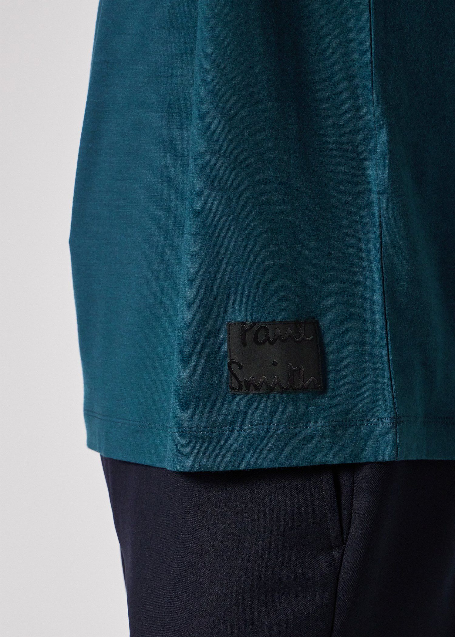 "Cropped Logo" テックウール Tシャツ