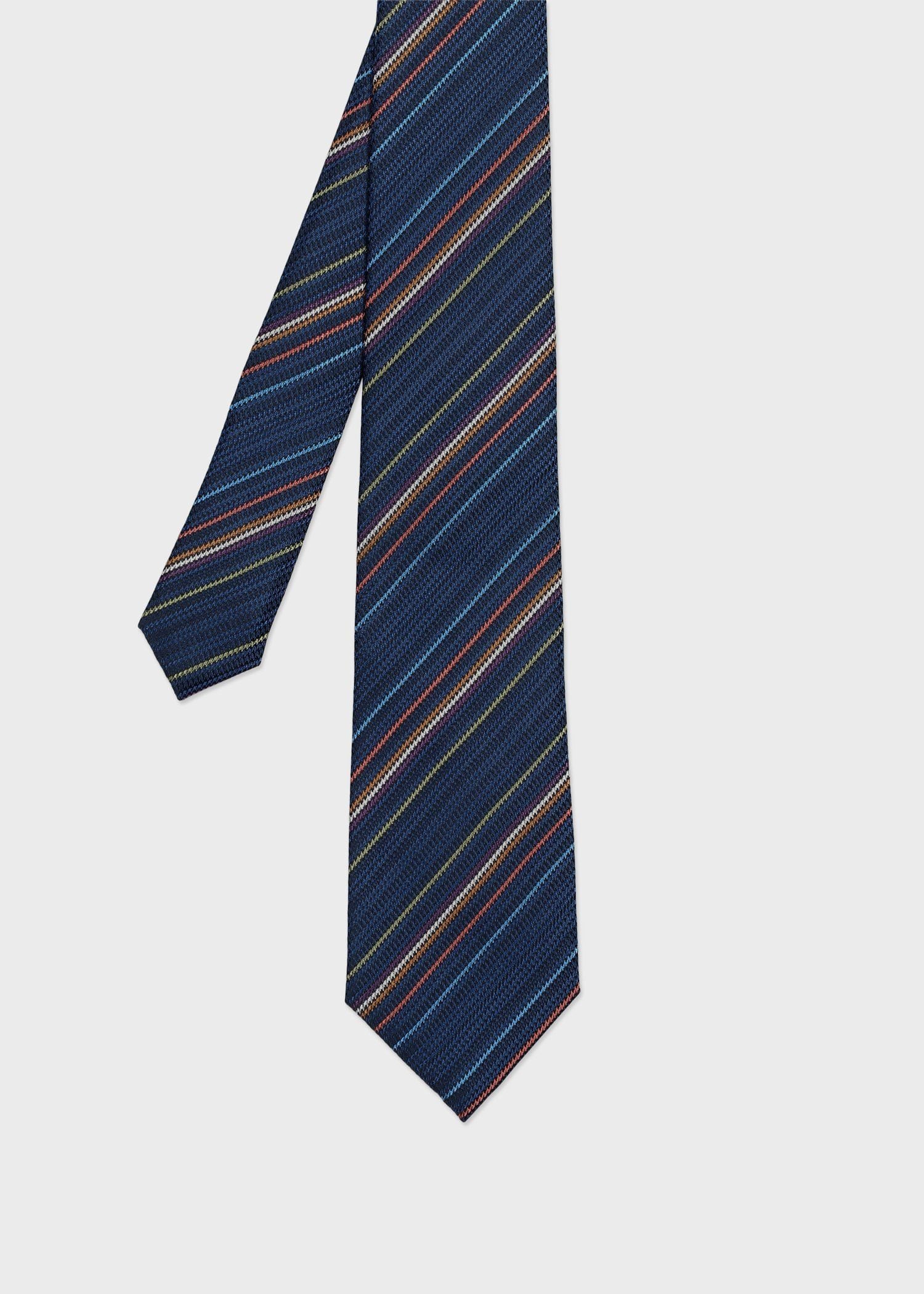 3093✨極美品✨ポールスミス ネクタイ レジメンタル アラベスク ラメ入り グラデーション レジメンタル タイ【150079 552MJB】（ネクタイ