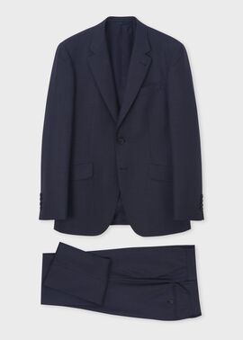 テクスチャードチェック シングル2B スーツ（ネイビー） ｜ポール・スミス