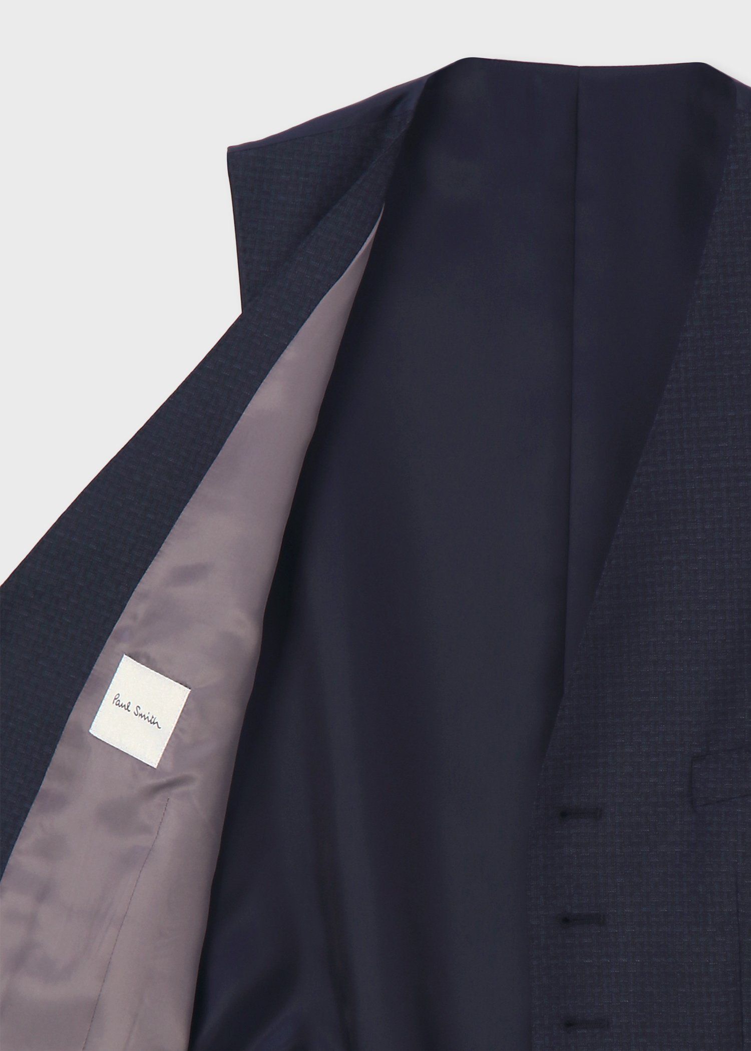 テクスチャードチェック 6B ベスト