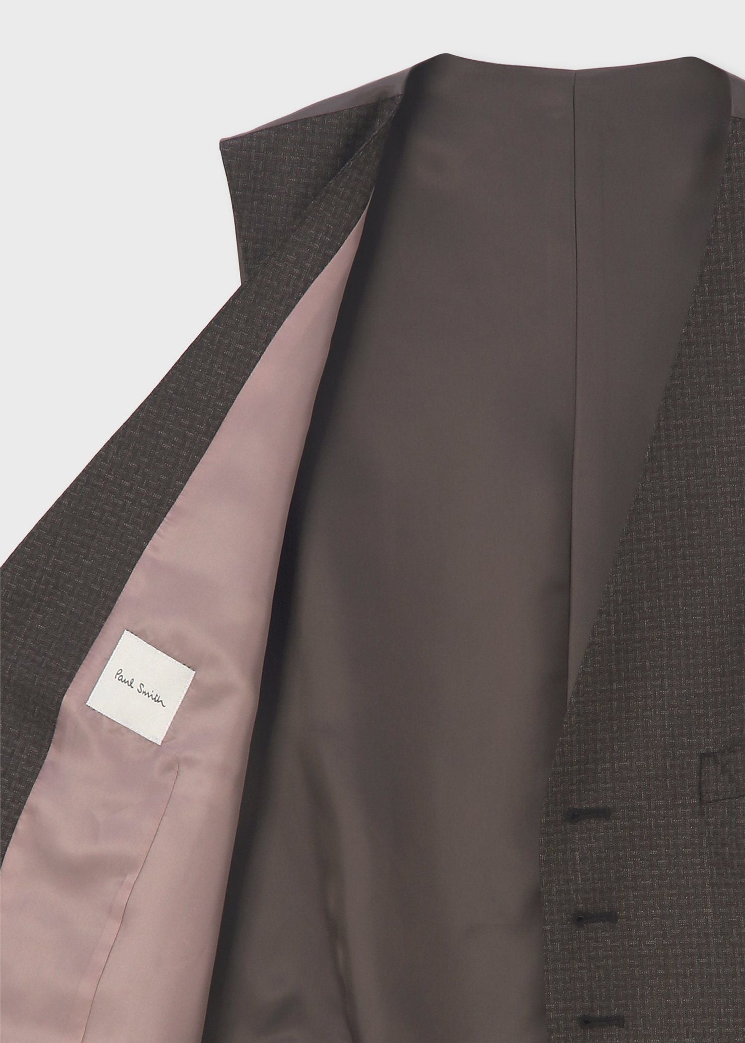 テクスチャードチェック 6B ベスト