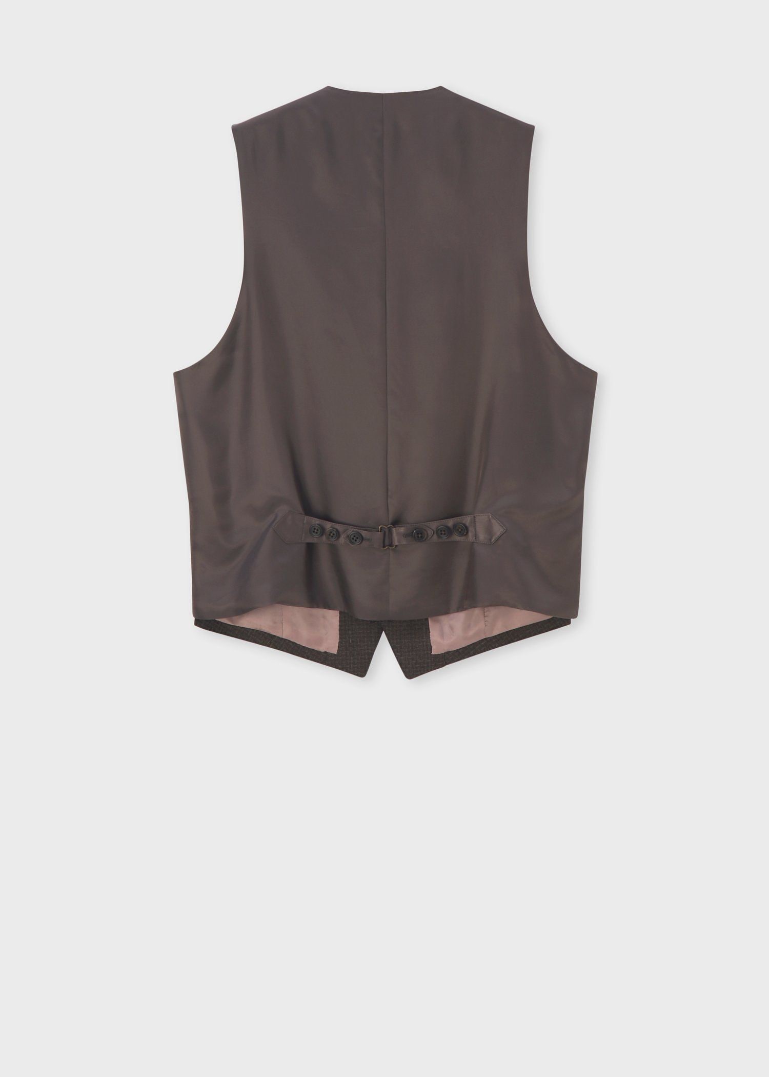 テクスチャードチェック 6B ベスト