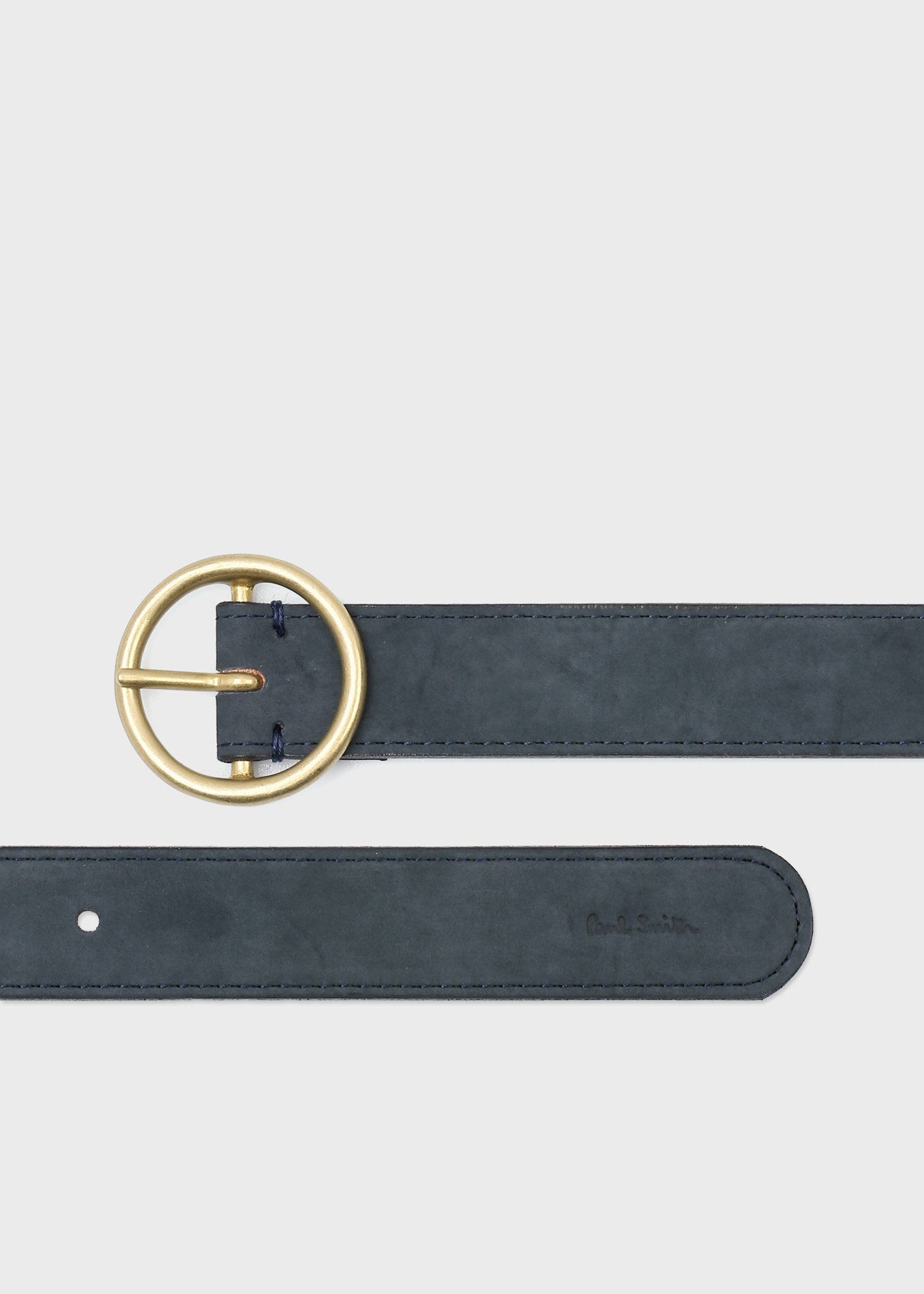 コントラストスウェード リングベルト（ブルー） ｜ポール・スミス