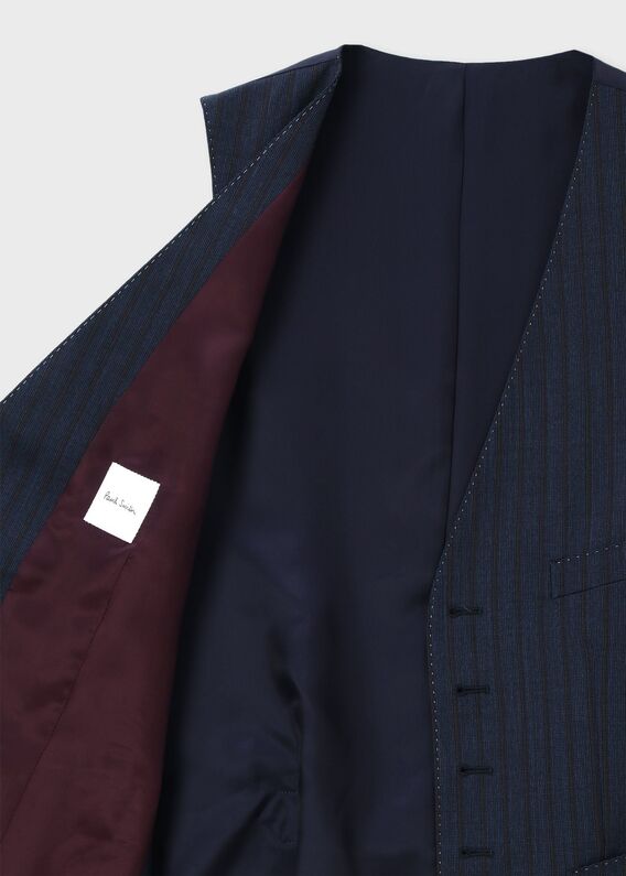paul smith シルク混 ブルー ストライプ スーツ 日本製 L Paul Smith ONLINE SHOP(新作)｜ポール・スミス