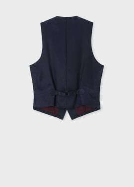 Paul Smith Black Label ストライプ ベスト クラシックストライプ 6B ベスト（ネイビー） ｜ポール・スミス