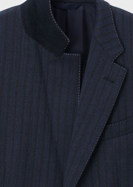 クラシックストライプ シングル2Bスーツ（ネイビー） ｜ポール・スミス