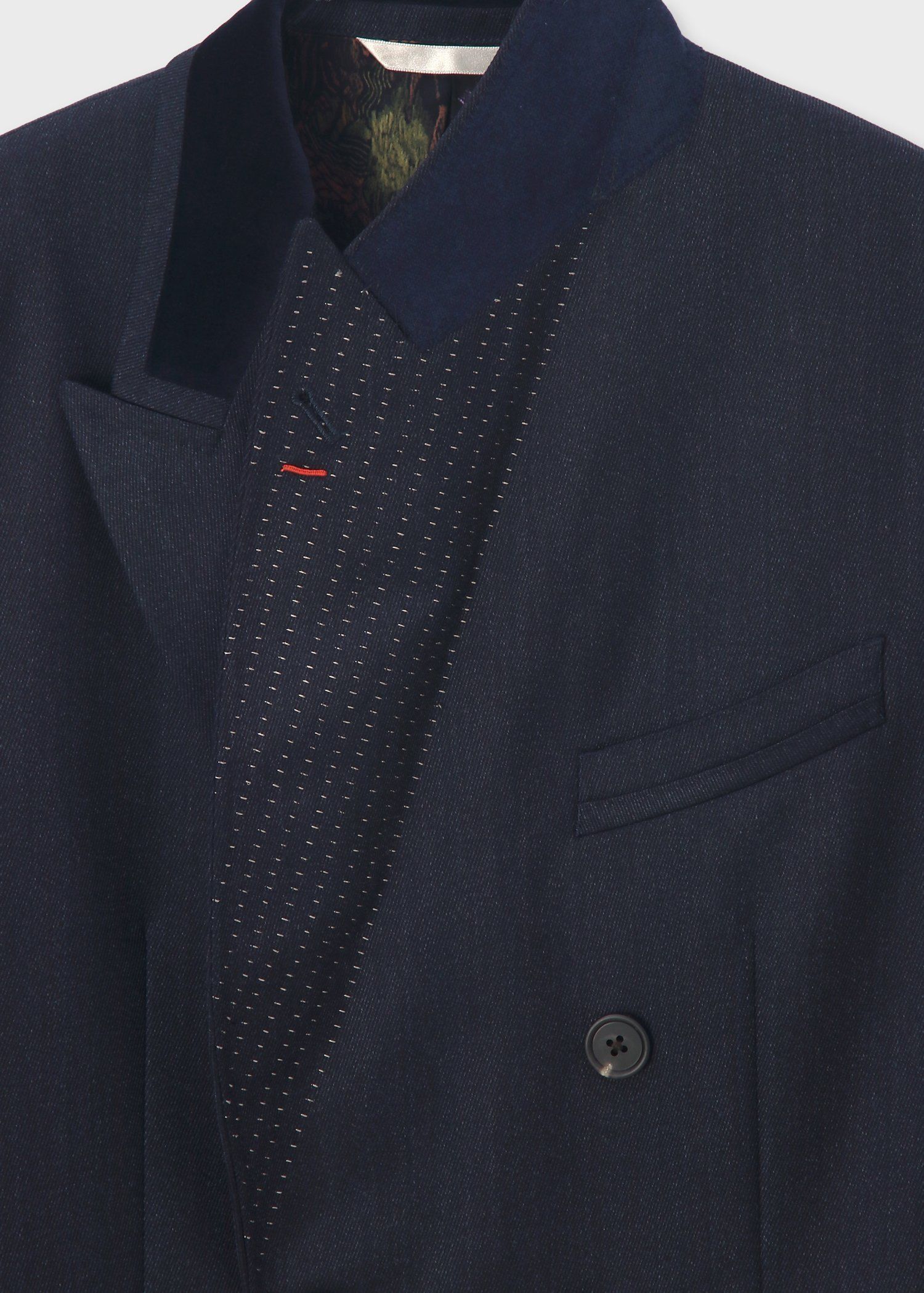 ポールスミス Paul Smith ダブルブレスト ブレザー ビンテージ美品 ヴィンテージテクスチャー ダブルブレスト ジャケット（ネイビー