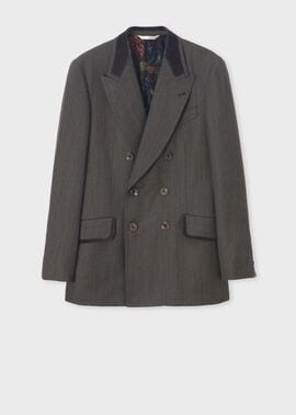 ヴィンテージテクスチャー ダブルブレスト ジャケット