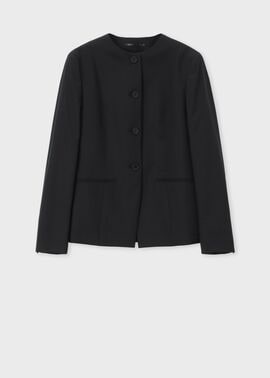 ウィメンズ トラベル ノーカラー ジャケット