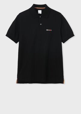 "Signature Stripe Bar" 半袖ポロシャツ