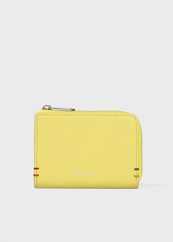 Paul Smith 二つ折り財布 ハイライトステッチ イエロー ポールスミス Paul Smith｜ハイライトステッチ 2つ折り財布 | Rakuten Fashion