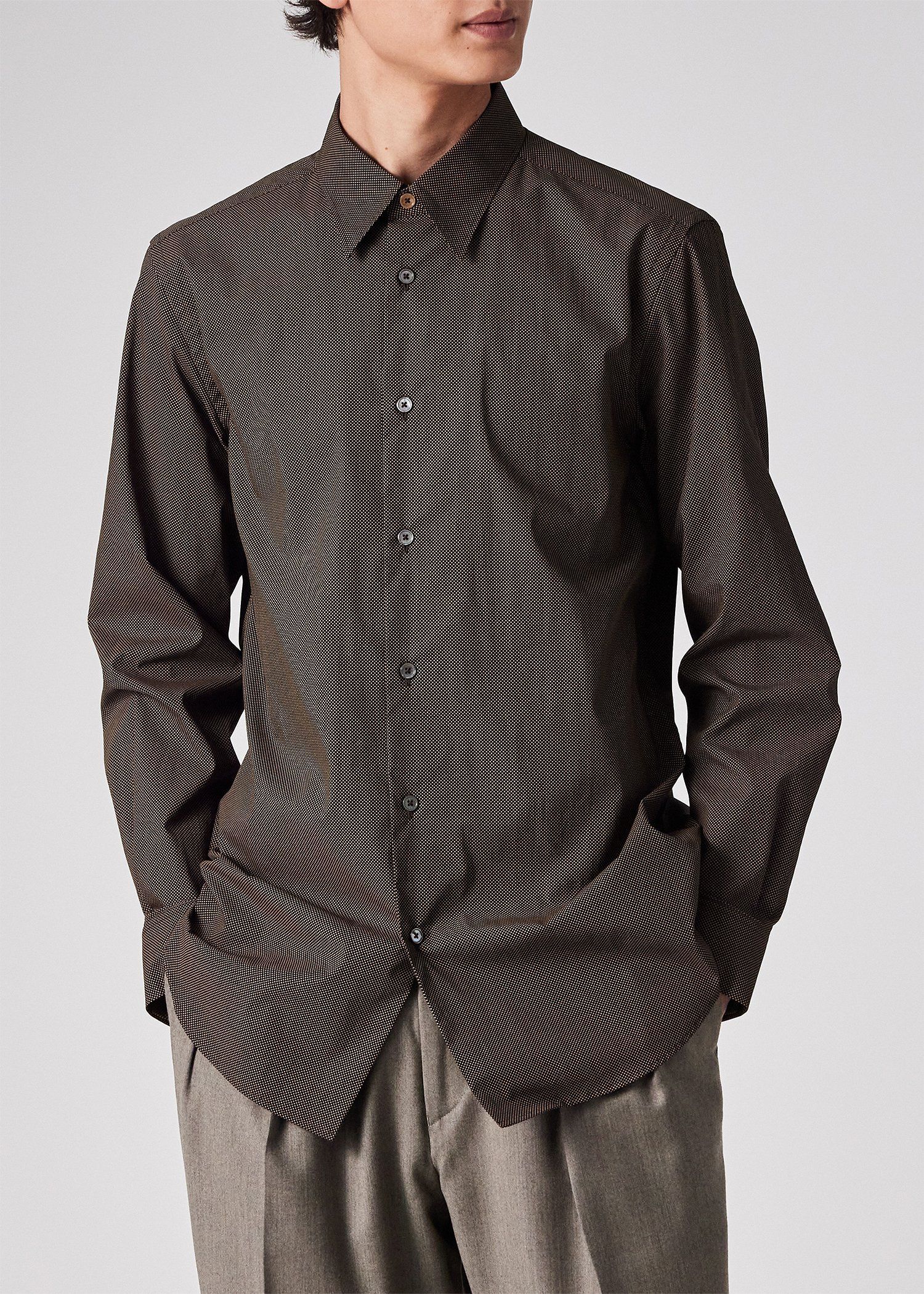 クラシックピンドット シャツ（ブラック） ｜ポール・スミス