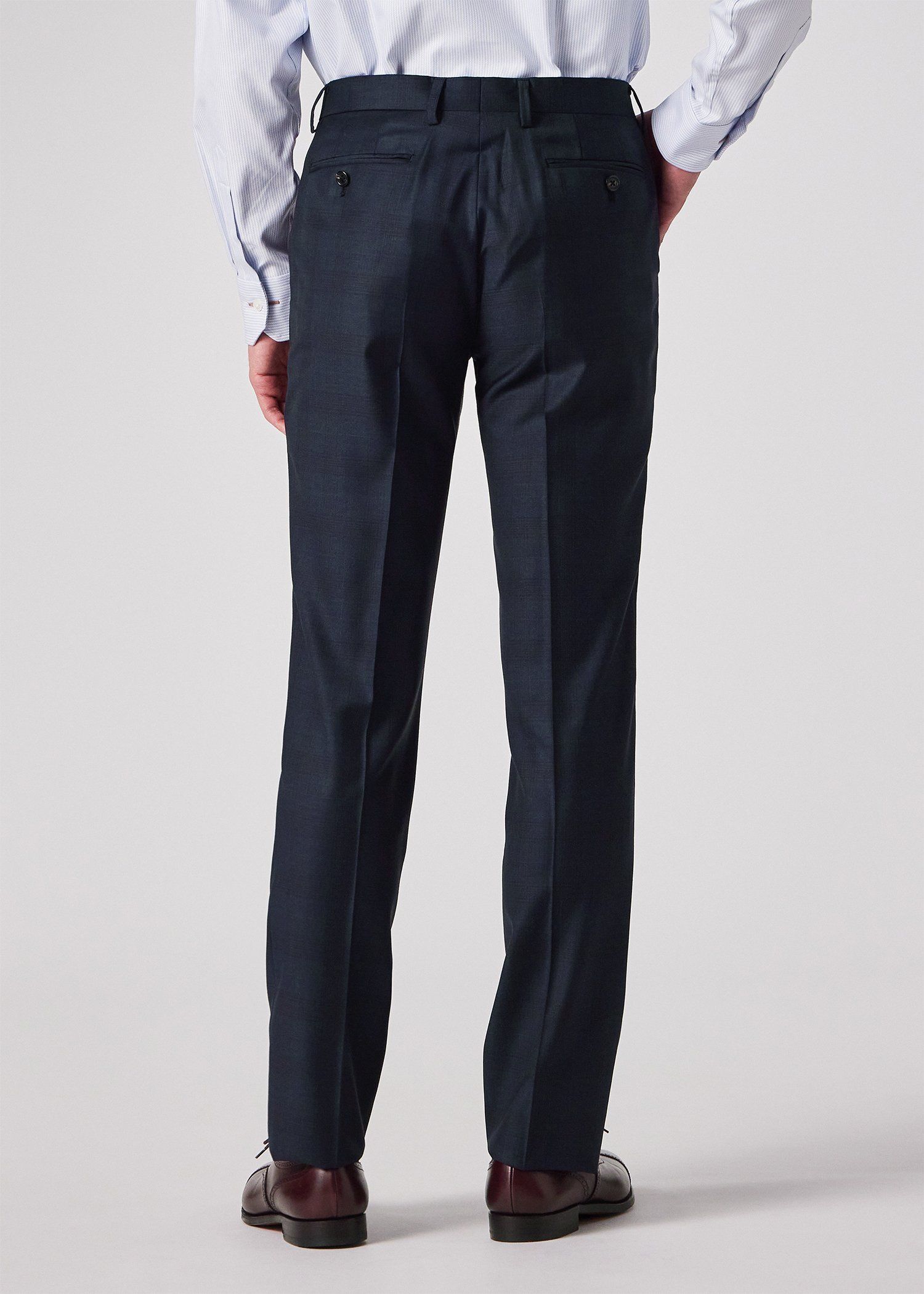 Paul Smith BLACK 新品チェック柄ビジネススーツ　ネイビー　L42 20｜Paul Smith Collection 2Bネイビーシャドーチェックスーツ