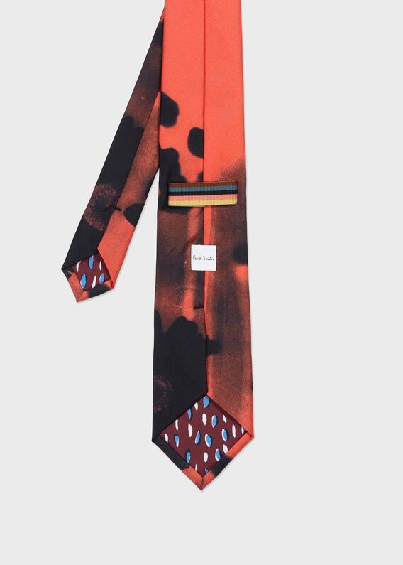 新品未使用　ポールスミスギンガムチェックタイ　ネイビー×さシルバー　裏花柄 Paul Smith ONLINE SHOP｜ポール・スミス