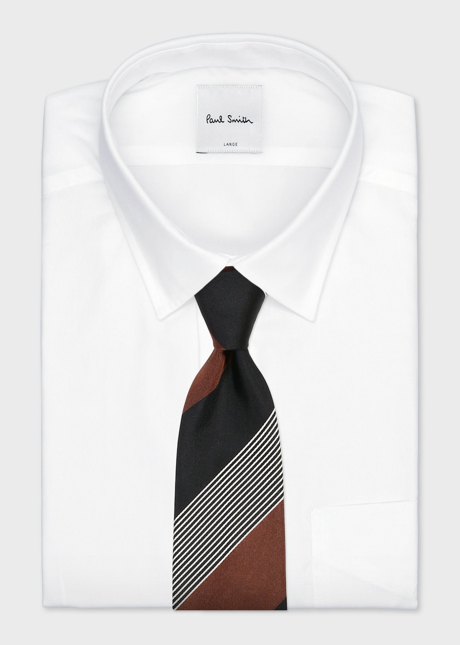 ソリッド＆ストライプ タイ