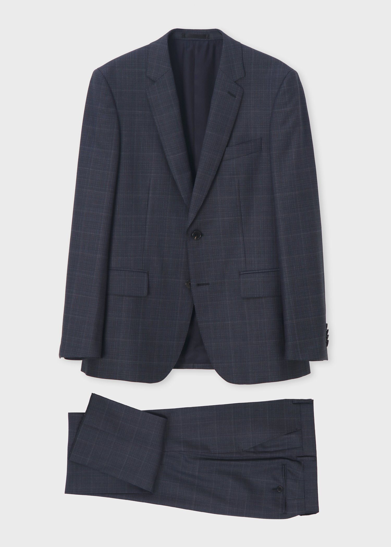 コントラストチェック 2B スーツ（ネイビー） ｜ポール・スミス