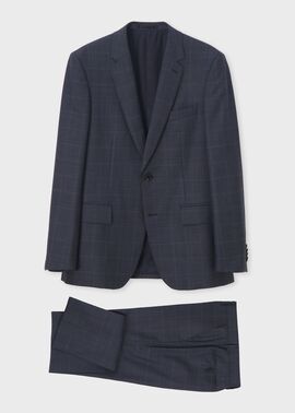 コントラストチェック 2B スーツ（ネイビー） ｜ポール・スミス