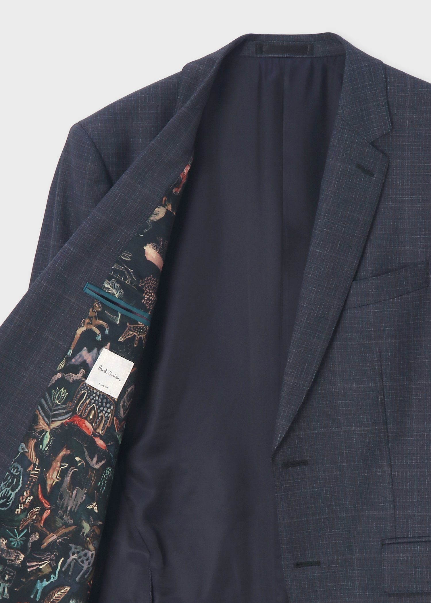 コントラストチェック 2B スーツ（ネイビー） ｜ポール・スミス