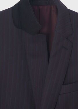 美品 ポールスミス カノニコ スーツ 2B ストライプ チャコールグレー M 美品 ポールスミス カノニコ スーツ 2B ストライプ