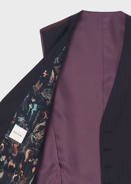 コントラストストライプ 6B ベスト ｜ポール・スミス