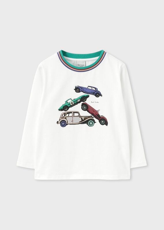 ポールスミスジュニア セットアップ ベージュ シャドーストライプ 5a 110 シグネチャーストライプ2Wayオール 4051202 | Paul