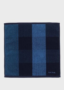 ブロックチェック ハンドタオル