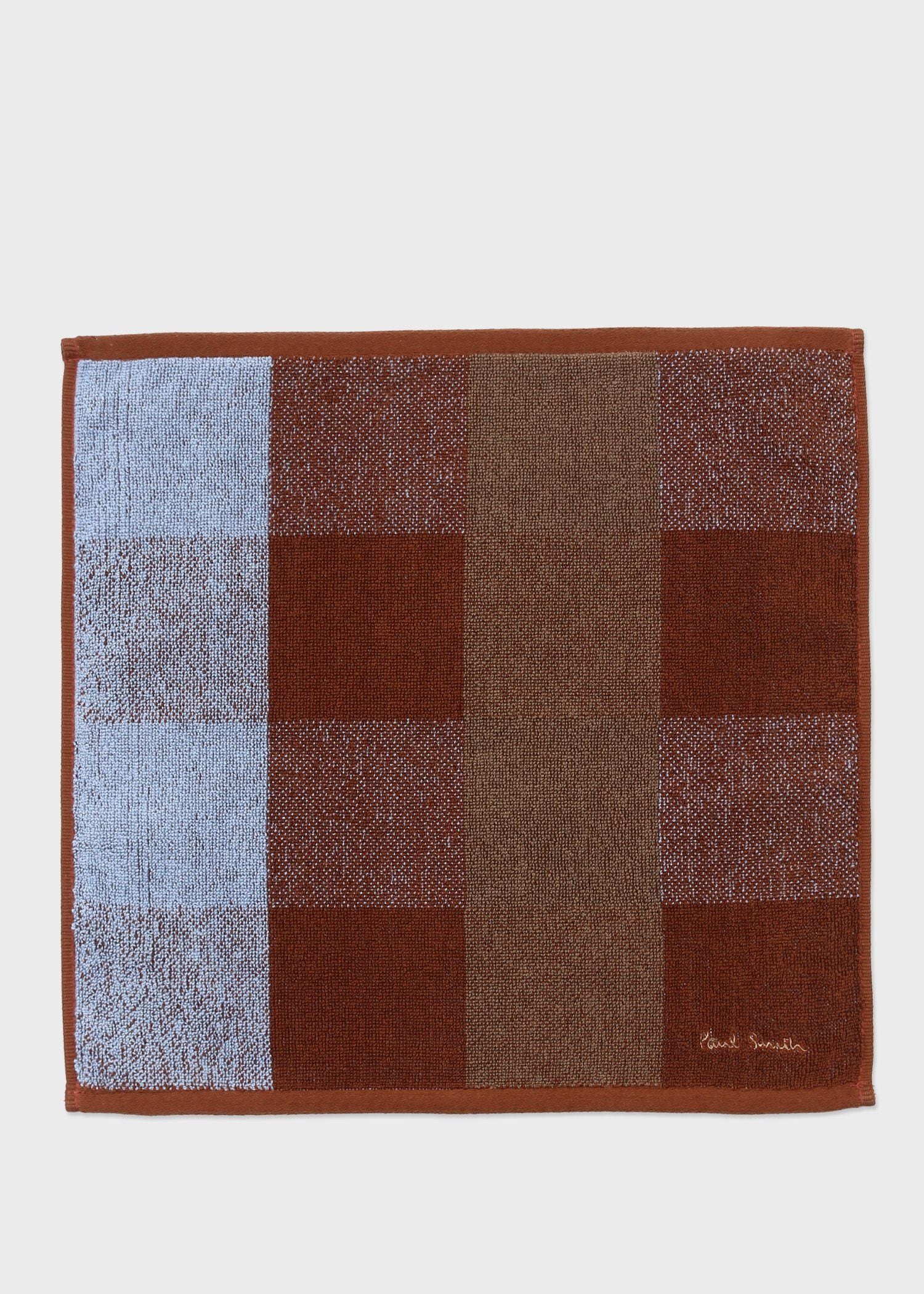 ブロックチェック ハンドタオル