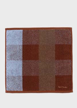 ブロックチェック ハンドタオル