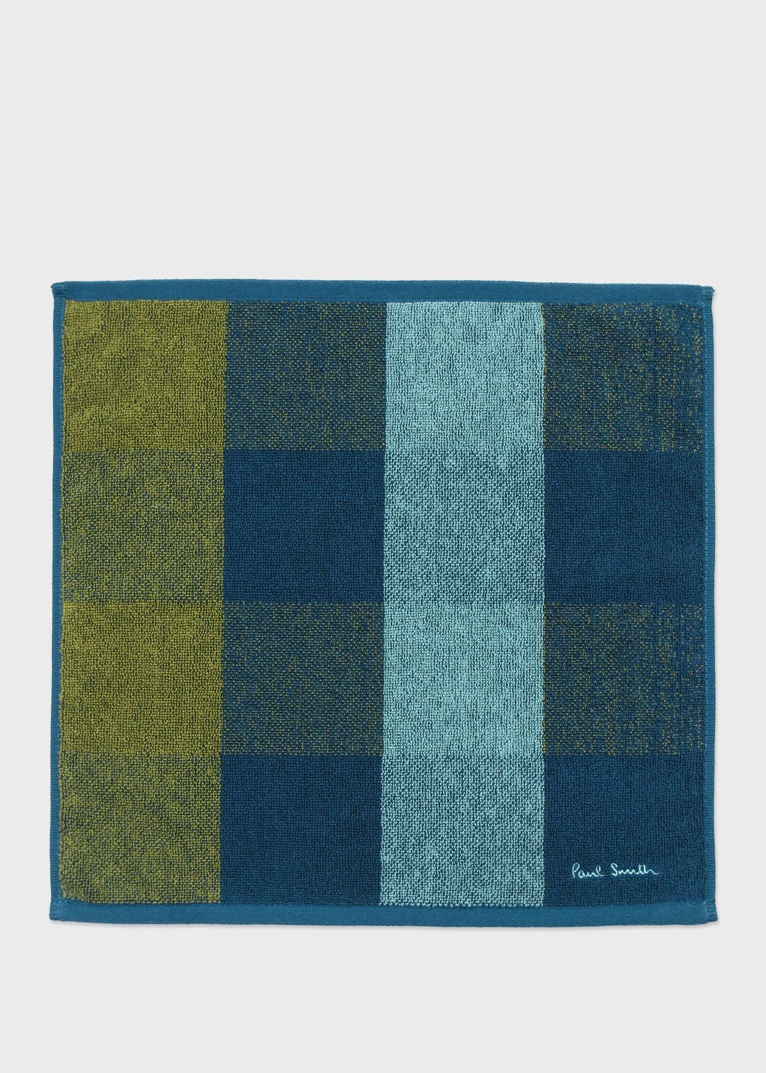 ブロックチェック ハンドタオル