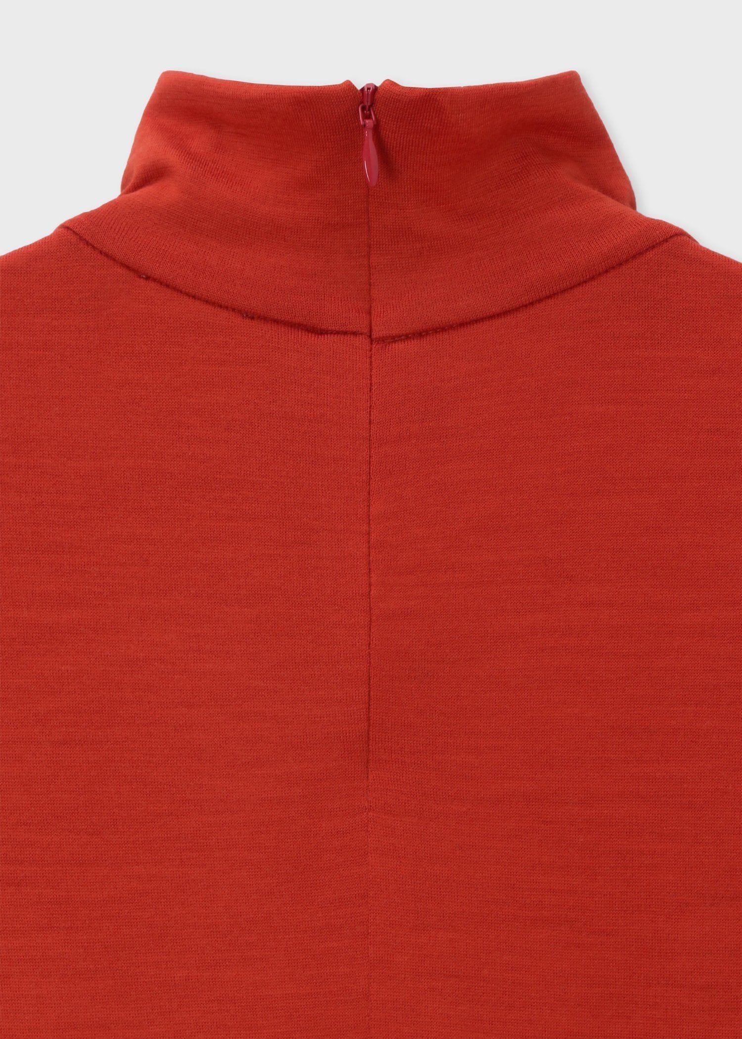 ウィメンズ コントラストカラー ハイネック カットソー