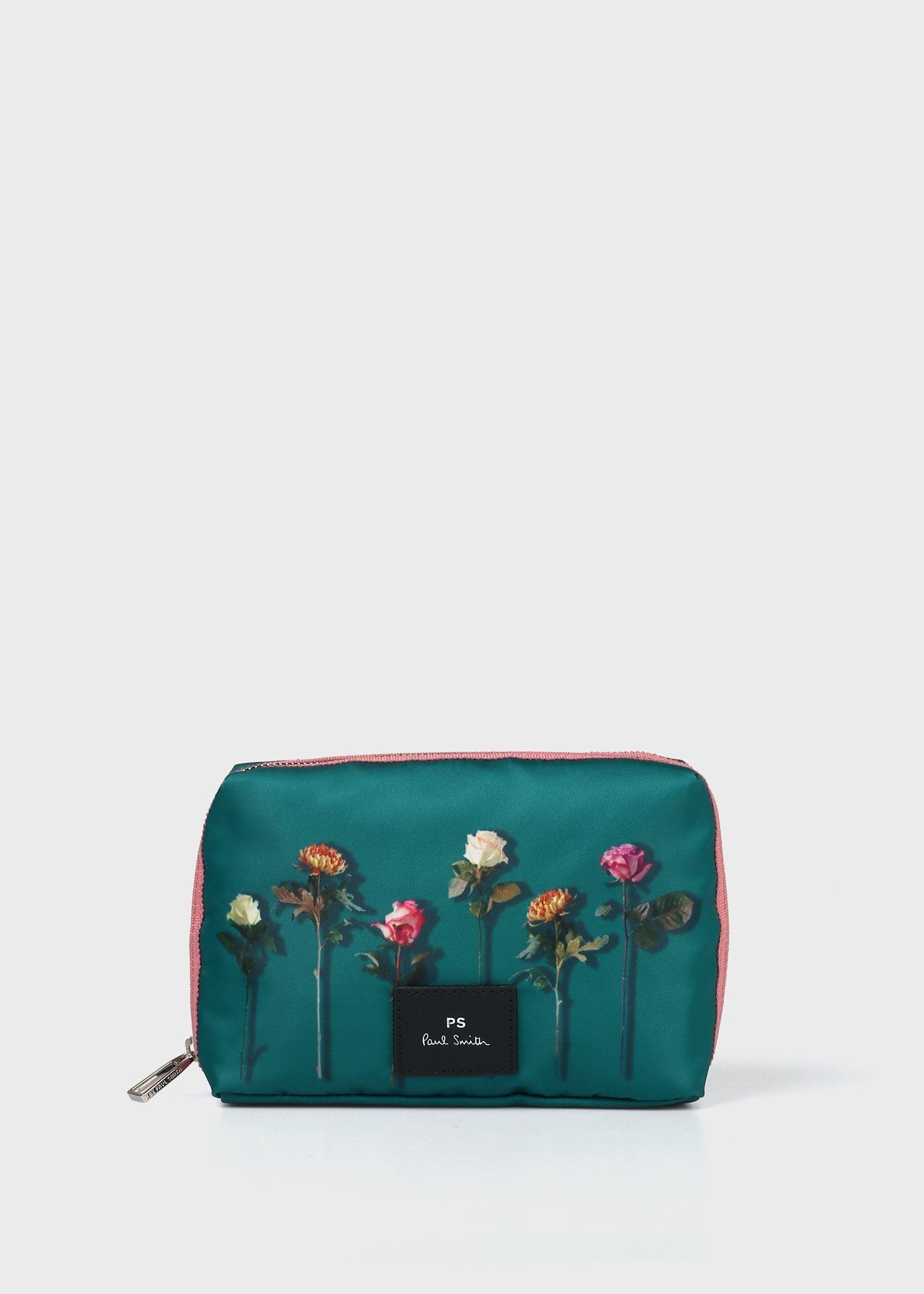 ポールスミス Paul Smith ポーチ カットフラワーズ プリント ティール ブランド 正規品 新品 ギフト プレゼント 人気 おすすめ 誕生日 記念日 クリスマス 送料無料 ラッピング無料 カットフラワーズ プリント ポーチ ｜ポール・スミス