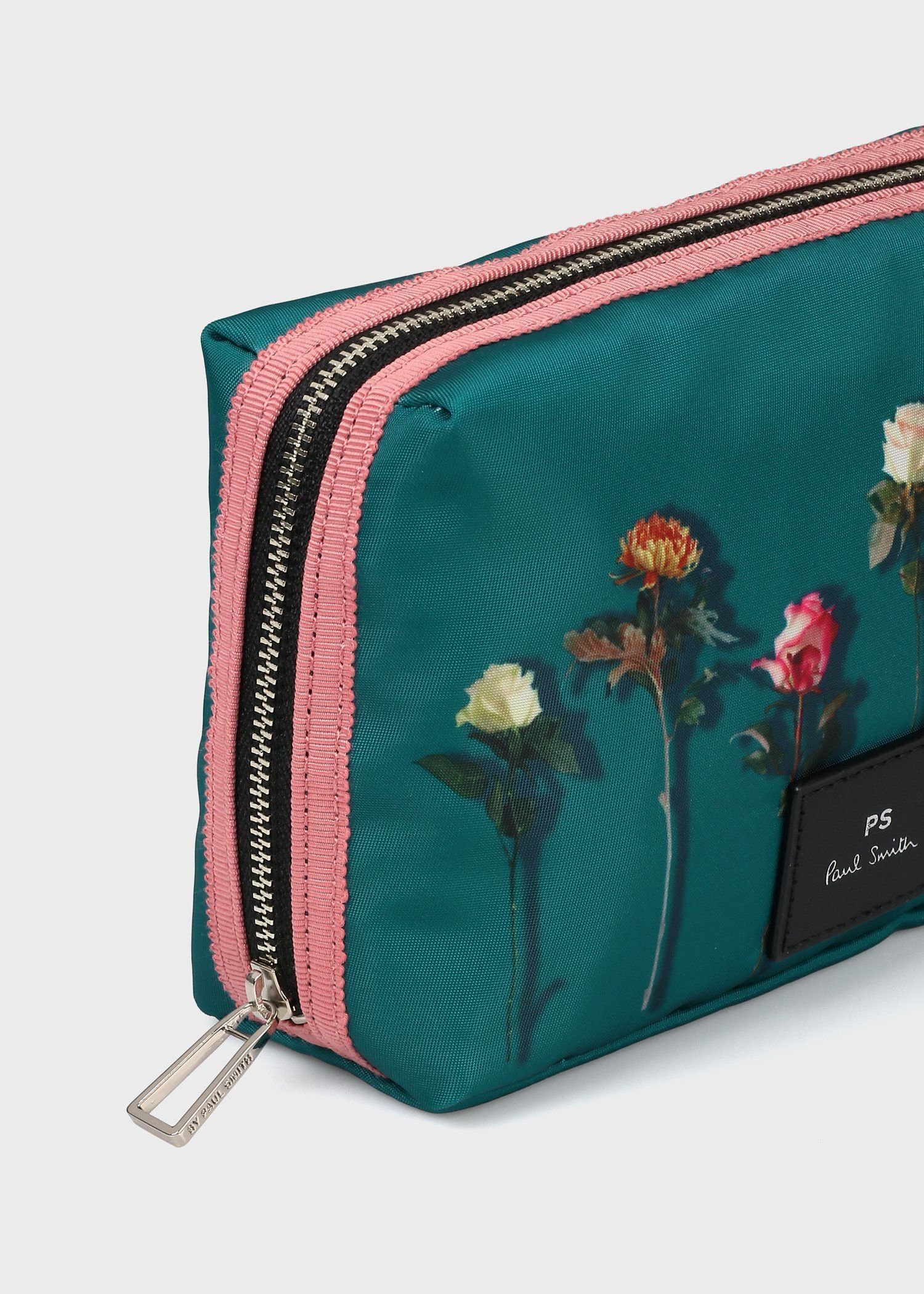 ポールスミス Paul Smith ポーチ カットフラワーズ プリント ティール ブランド 正規品 新品 ギフト プレゼント 人気 おすすめ 誕生日 記念日 クリスマス 送料無料 ラッピング無料 カットフラワーズ プリント ポーチ ｜ポール・スミス