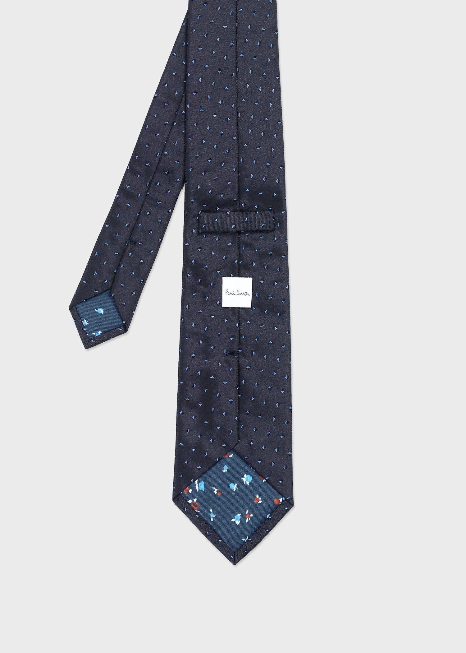 バイカラースクエア タイ（ネイビー） ｜ポール・スミス