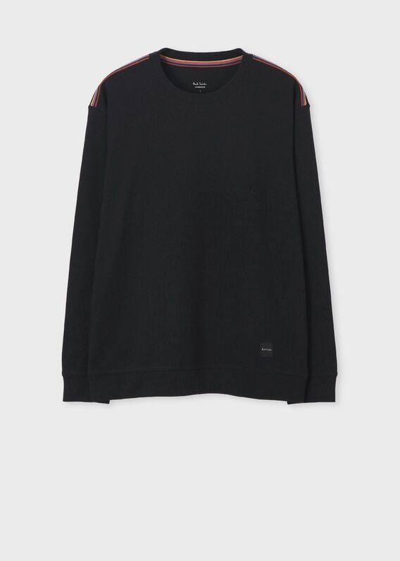 新品タグ付　Paul Smith ポールスミス 黒 トレーナー カジュアル LL PaulSmith ポールスミス トレーナー サイズL メンズ 白×黒 長袖