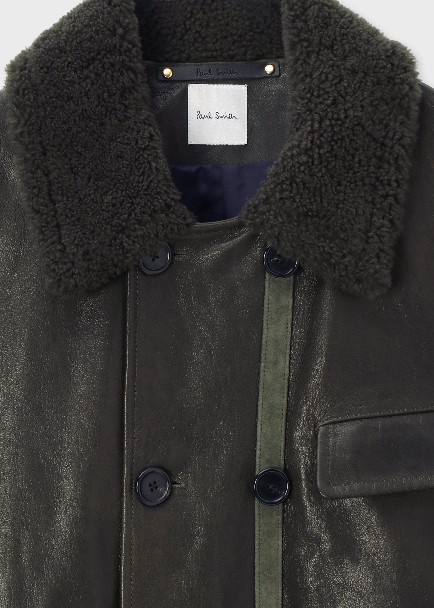 ダブルブレスト ゴートレザーブルゾン